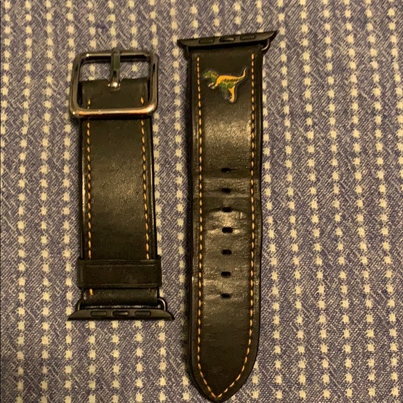 Coach Rexy dinosaur 42mm Apple Watch leather strap